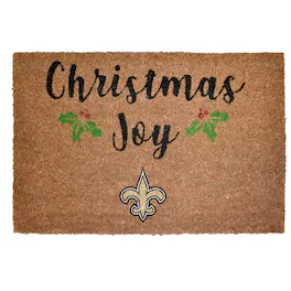The Memory Company - New Orleans Saints 23" x 35" Holiday Door Mat - Multicolor