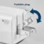 The text on the image reads "Foldable plug M 40 . 65A. AFC 5A50/60HZ GOHz 15V=2 5-16V=2.65A. Max 2.5A. MB-003(B) NMB 24H19P-006394 HIA V8=A6 9 2A Vietriama NS-MCA40WCW 6-240V SV-3A 20V-2A 5.11V24 21V2A CES-003(B) S in 5 ICES G de Model: V/31 GaN."