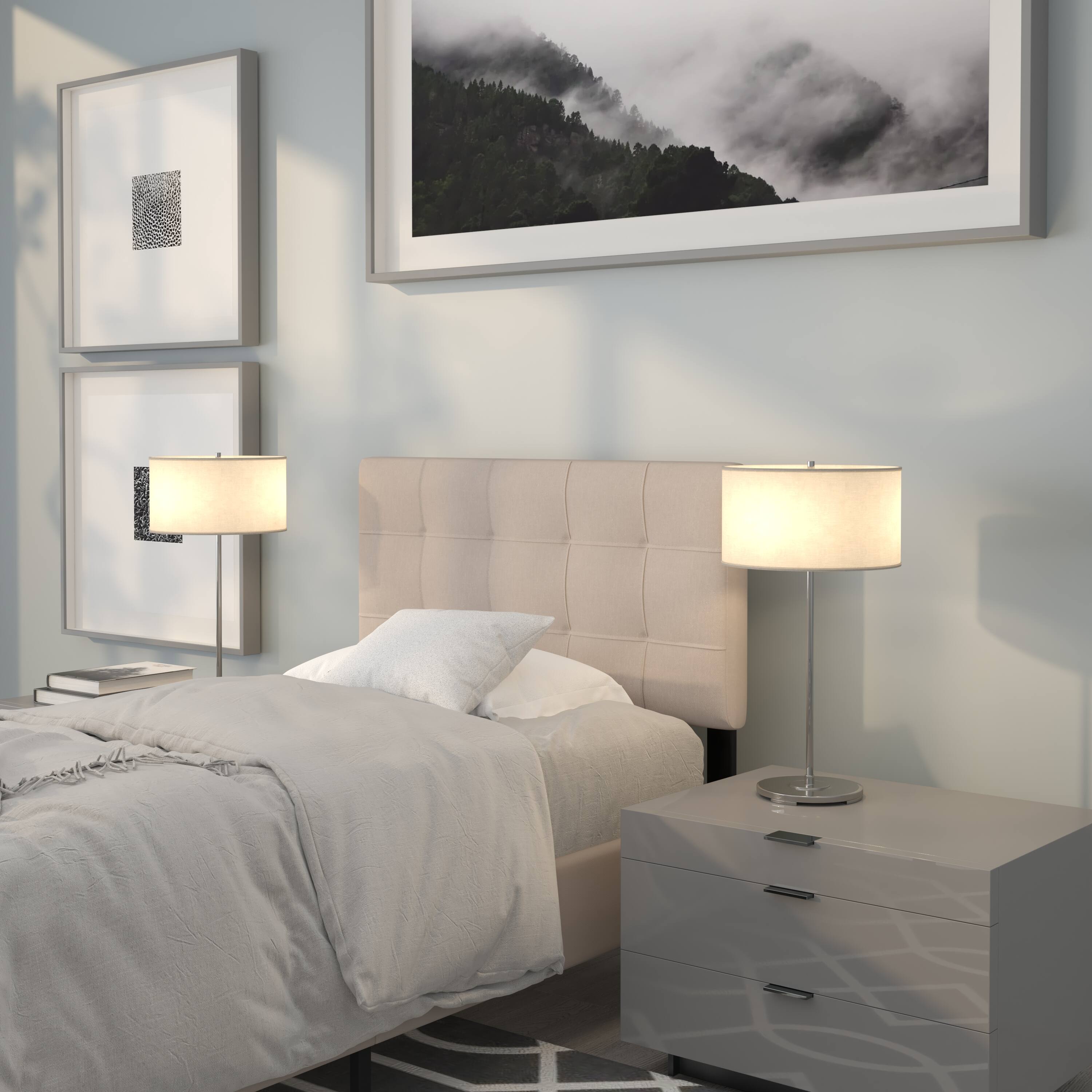 Emma + Oliver - Quilted Tufted Upholstered Headboard - Beige price history on PriceWatchPro