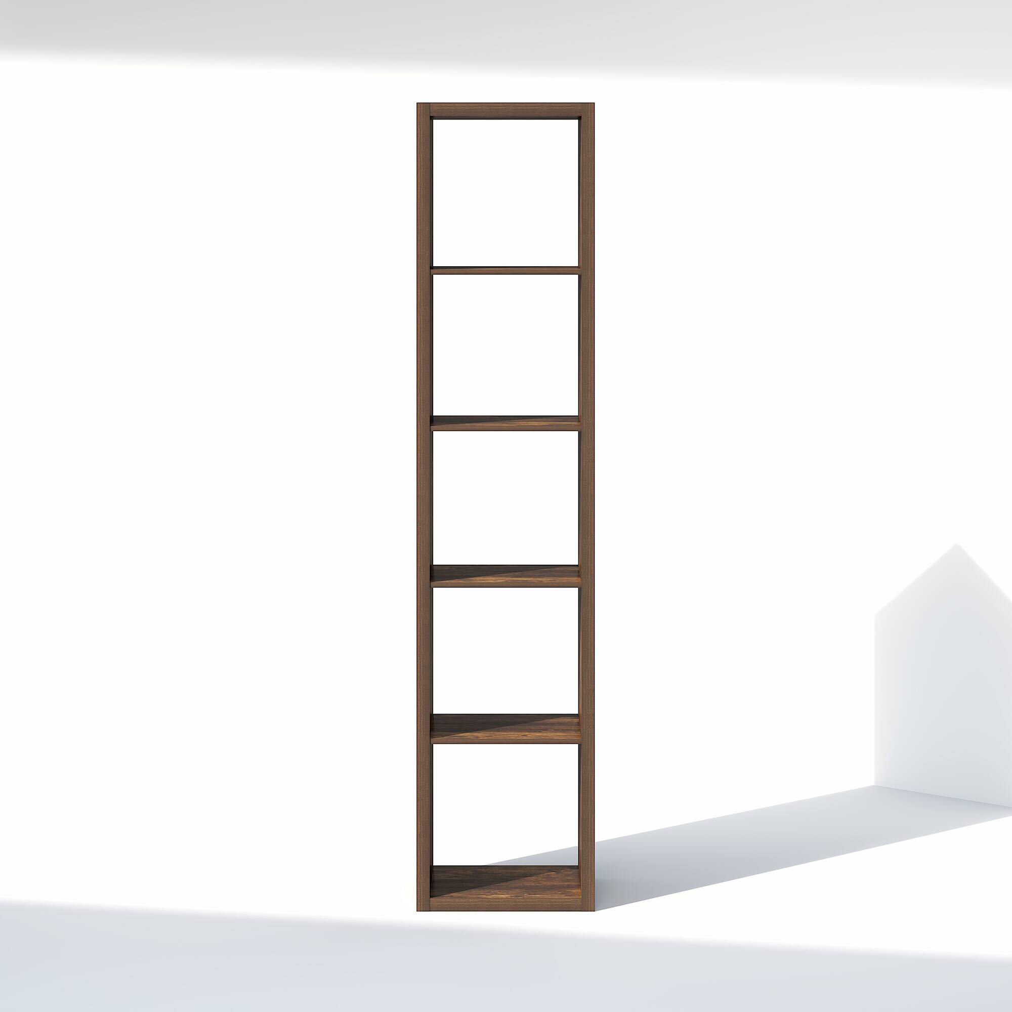 Alt View 5. Furinno - CUBIC Closet Organizers, 5-Cube Closet Organizer, Open Shelf, Extra Thick Frame, for Wardrobe, Bedroom, Living Room - Amber Pine.