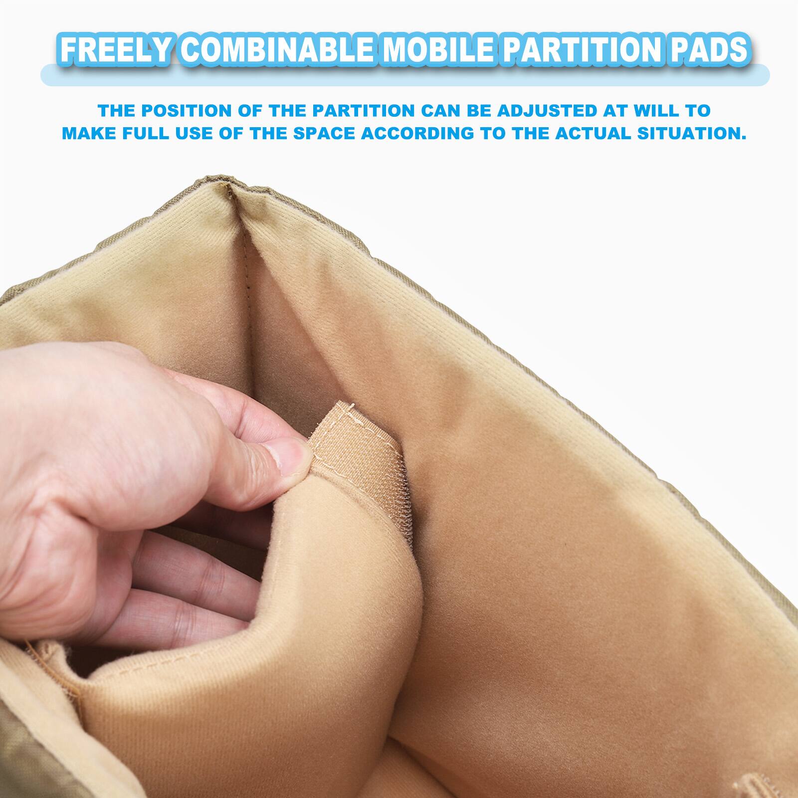 FREELY COMBINABLE MOBILE PARTITION PADS

THE POSITION OF THE PARTITION CAN BE ADJUSTED AT WILL TO MAKE FULL USE OF THE SPACE ACCORDING TO THE ACTUAL SITUATION.