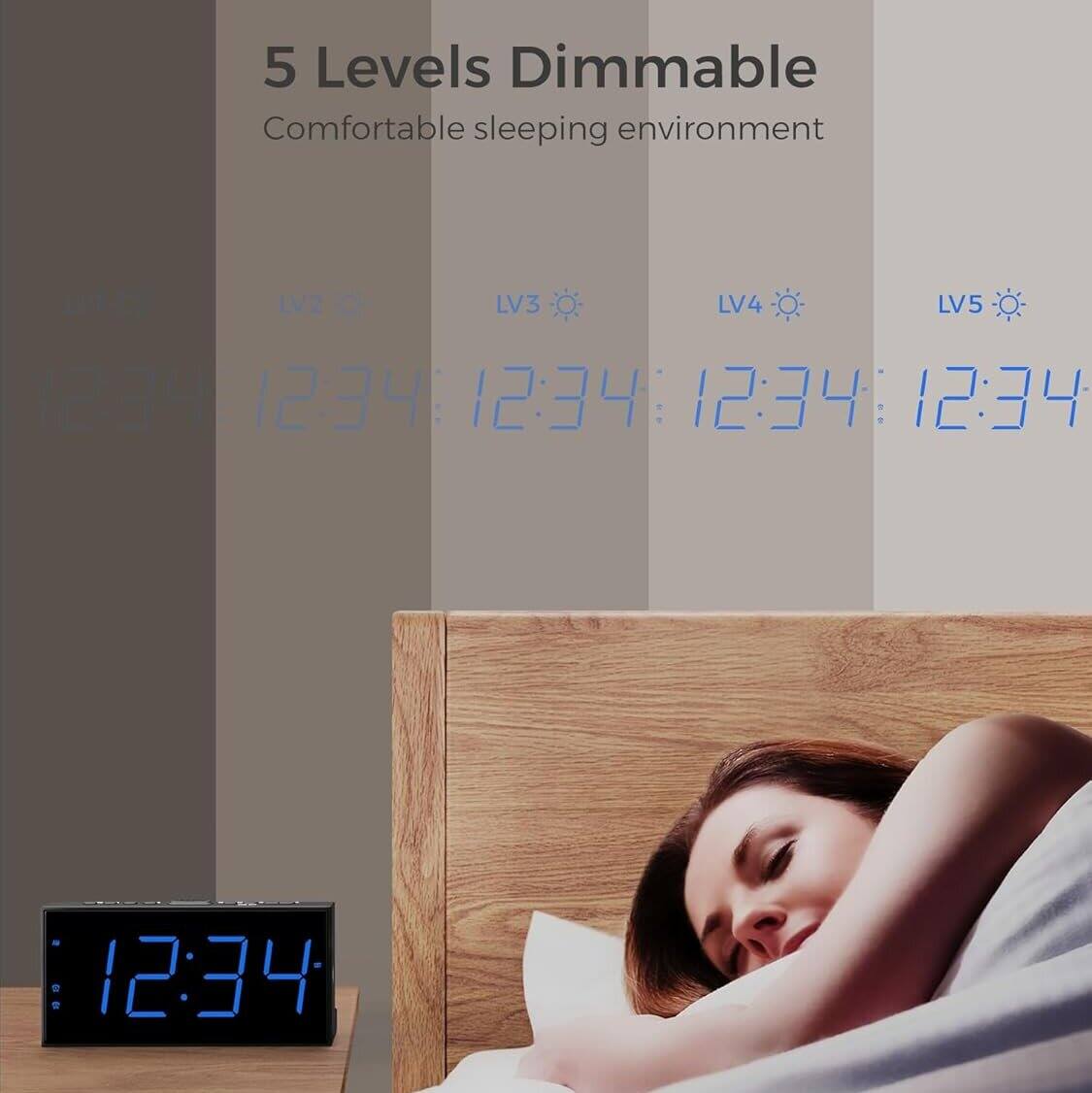 5 Levels Dimmable  
Comfortable sleeping environment  
LV2  
LV3  
LV4  
LV5  
12:34  
12:34  
12:34  
12:34