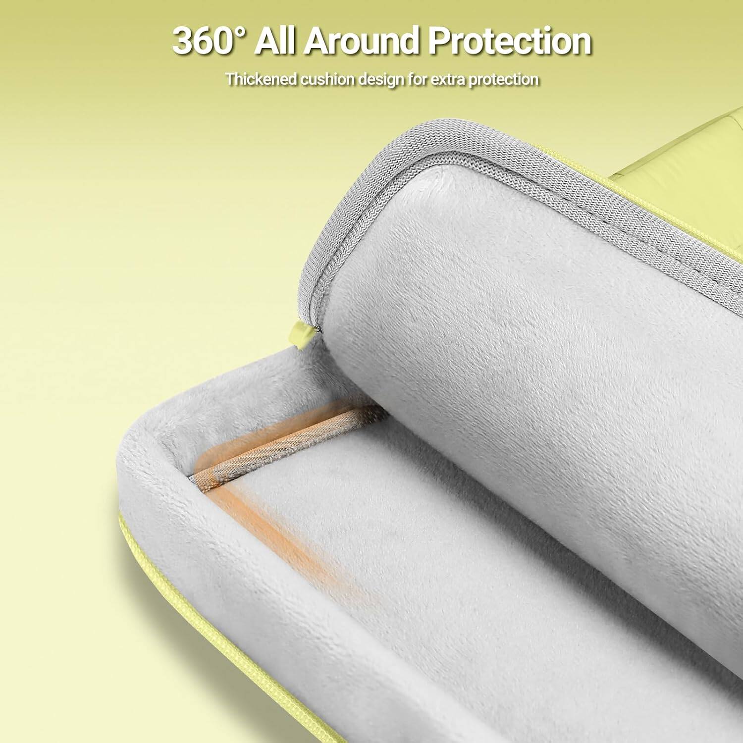 360° All Around Protection  
Thickened cushion design for extra protection