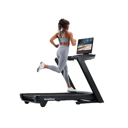 Front. NordicTrack - NordicTrack Commercial 2450 Treadmill with 24" Pivoting Touchscreen - Black.