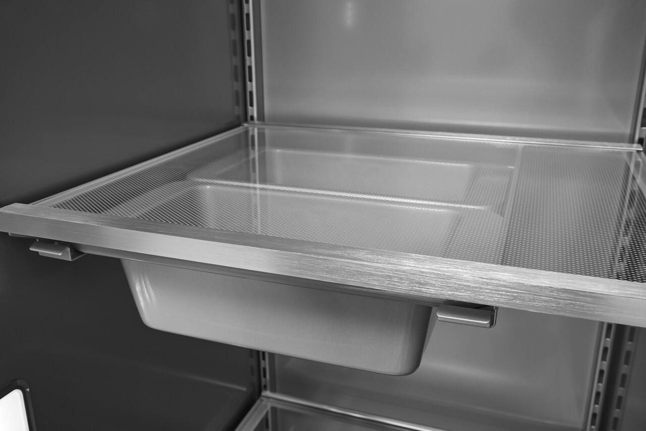 Alt View 14. KitchenAid - 20.8 Cu. Ft. Side-by-Side Refrigerator with Ice and Water Dispenser - Stainless Steel with PrintShield Finish.