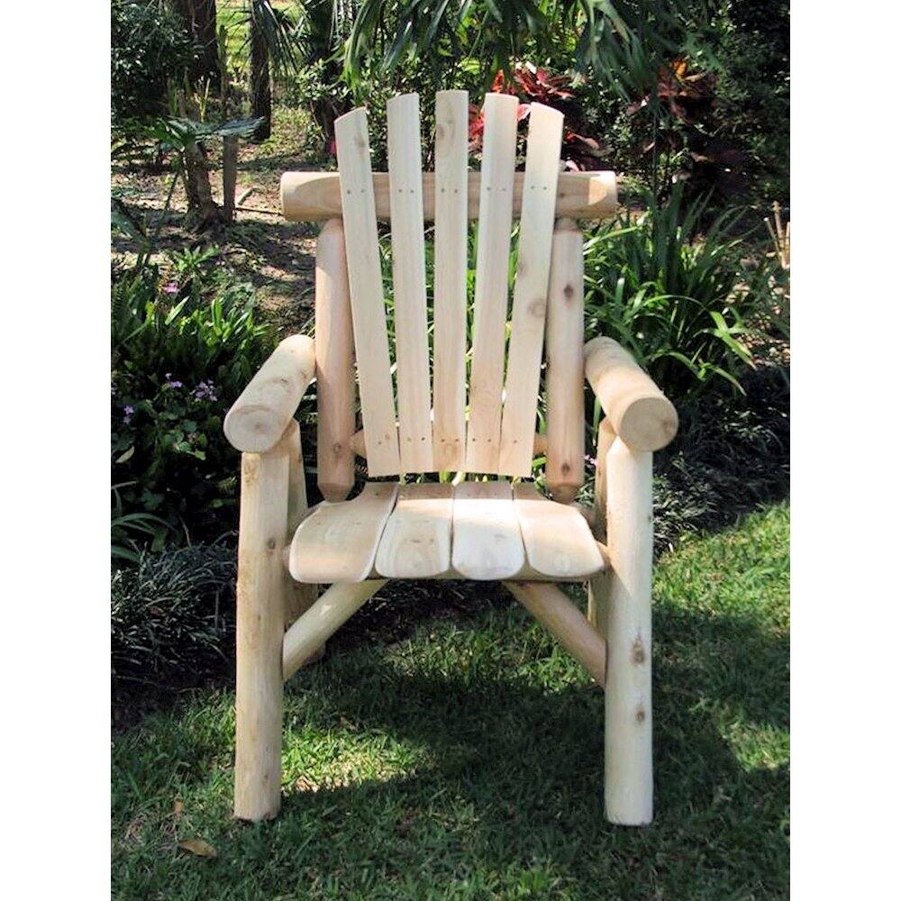 Alt View 2. Contoured Comfort - Cedar Log Dining Chair - Brown.