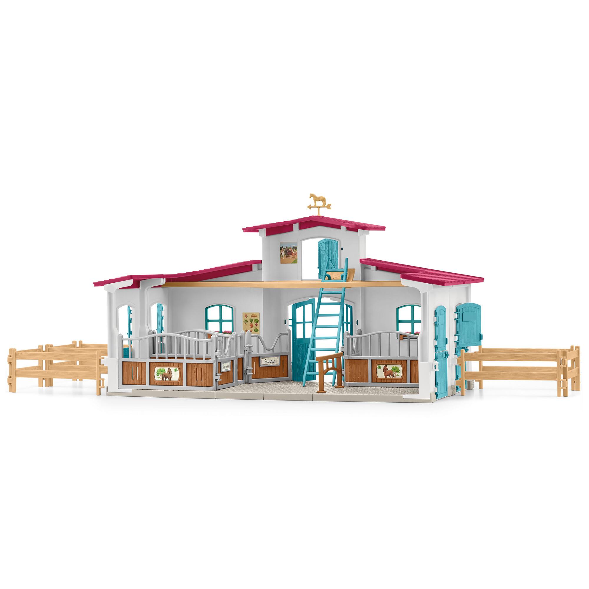 Left. Schleich - Horse Club: Lakeside Riding Center.