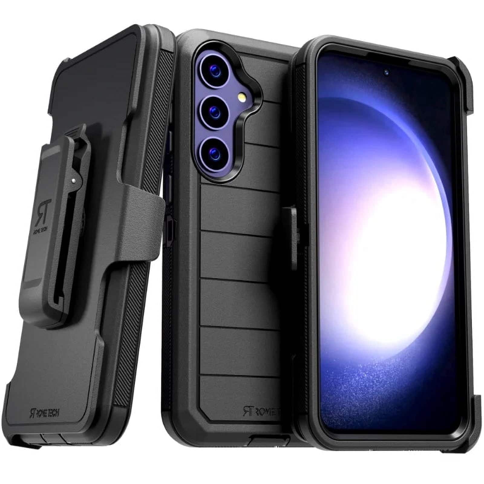 RomeTech - Defender Case for Samsung Galaxy S24+ - Black