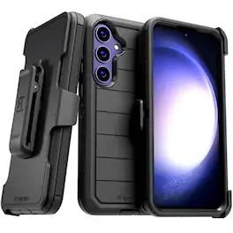 RomeTech - Defender Case for Samsung Galaxy S24+ - Black