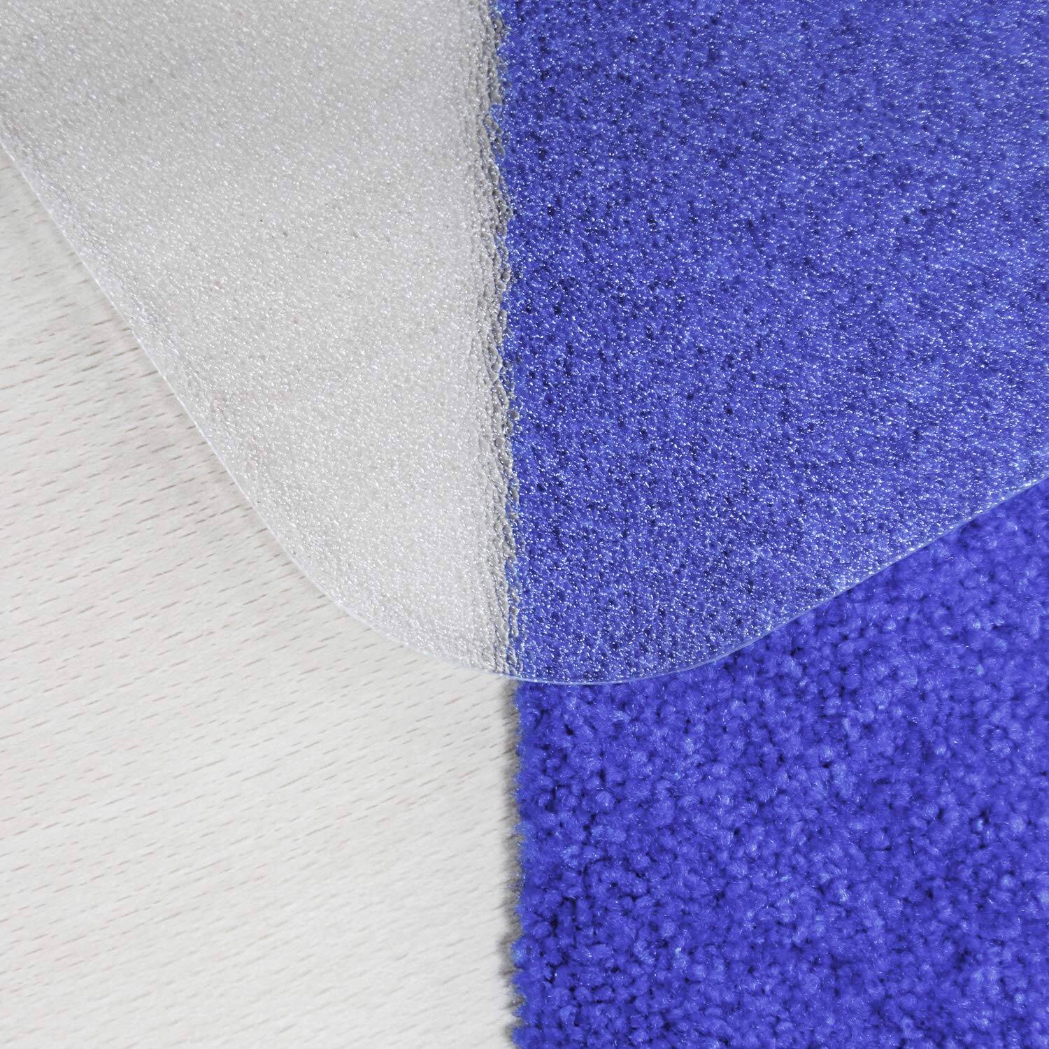 Left. Floortex - Unomat Anti-Slip Polycarbonate Chair Mat for Hard Floors and Carpet Tiles, Rectangular, Straight Edges, 60" x 48", Clear - Clear.