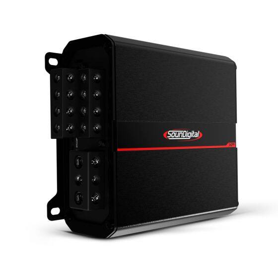 Angle. SounDigital - SounDigital XP 2400.4 4 Channel 600 watt RMS at 2 Ohm Amplifier - Black.