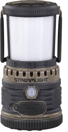 Streamlight - 44947 Super Siege 1100-Lumens Rechargeable LED Lantern | USB Power Bank, White & Red LEDs, Floats - Coyote