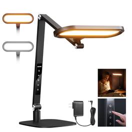 Neewer - 16W Foldable Desktop LED Lamp - Dual-Sided Dimmable Ring Light for Video Calls & Reading