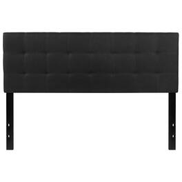 Hivvago - Queen size Modern Fabric Upholstered Panel Headboard - Black
