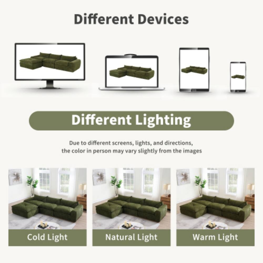 Different Devices

Different Lighting

Due to different screens, lights, and directions, the color in person may vary slightly from the images

Cold Light

Natural Light

Warm Light