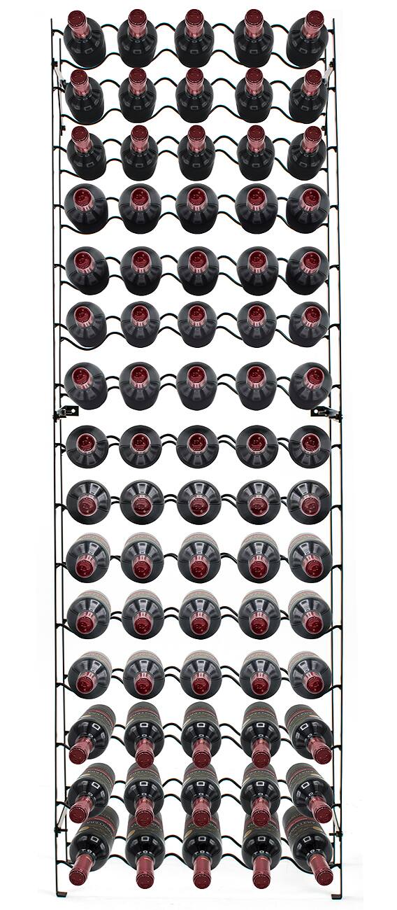 Alt View 2. Sorbus - Sorbus Wine Rack Freestanding Floor - Wine Bottle Holder Holds 75 Bottles of Wine - 75 Bottle Capacity Wine Storage - Black.