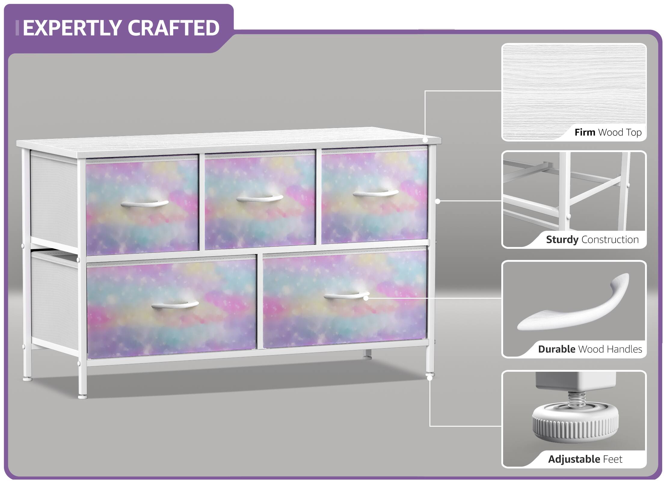 EXPERTLY CRAFTED

- Firm Wood Top
- Sturdy Construction
- Durable Wood Handles
- Adjustable Feet