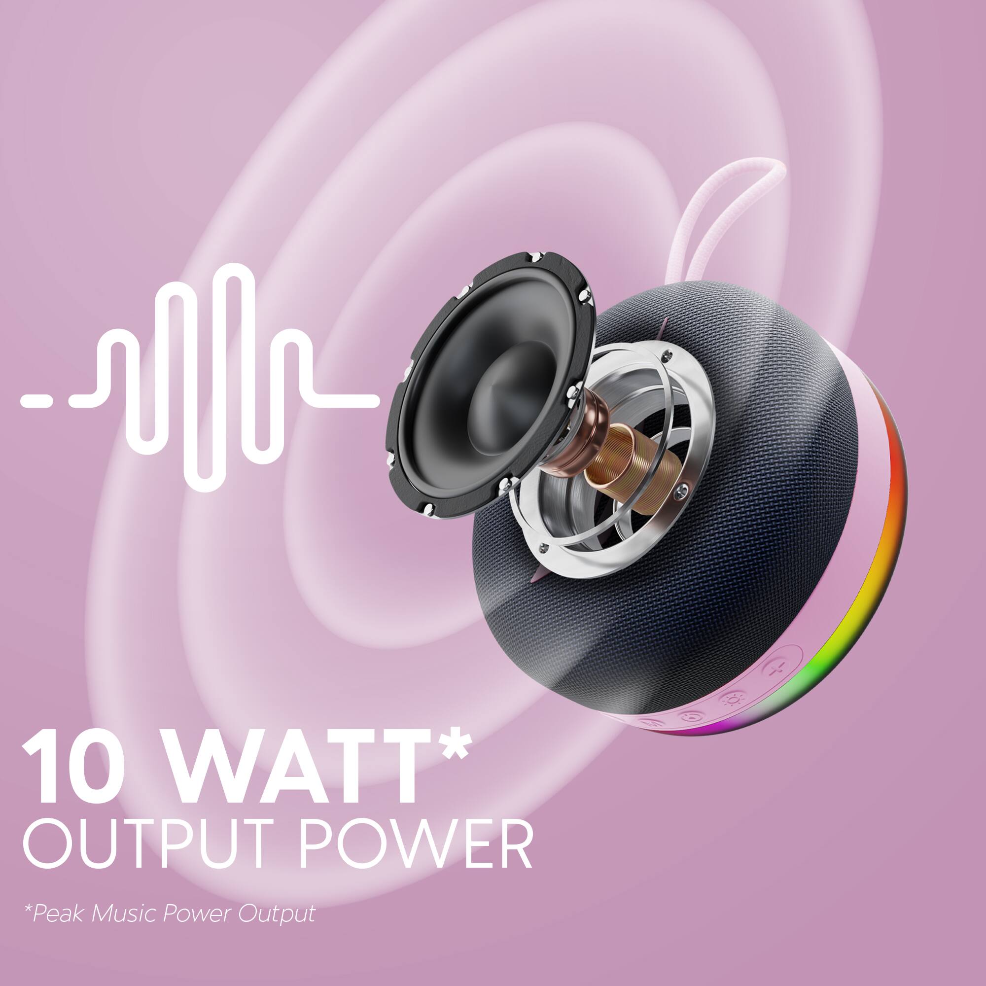 10 WATT* OUTPUT POWER  
*Peak Music Power Output