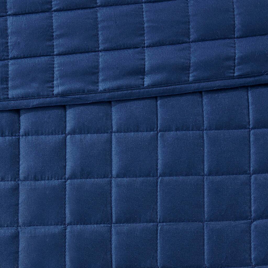 Alt View 5. Gracie Mills - Gracie Mills Isiah 8-Piece Soft Brushed Microfiber Comforter and Quilt Set - Navy.