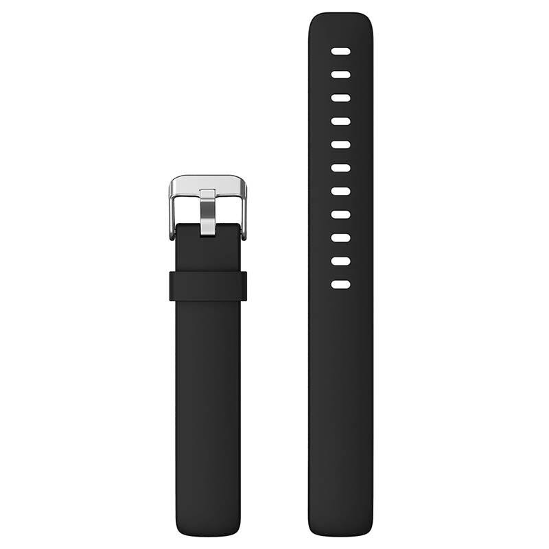 Left. StrapsCo - Active Band Silicone Rubber Watch Strap For Fitbit Inspire 2 (Short-Medium) - Black.