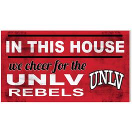 Jardine - UNLV Rebels 11'' x 20'' In This House Indoor/Outdoor Sign - Red