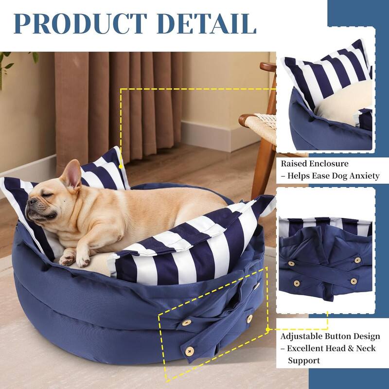 PRODUCT DETAIL

Raised Enclosure - Helps Ease Dog Anxiety

Adjustable Button Design - Excellent Head & Neck Support