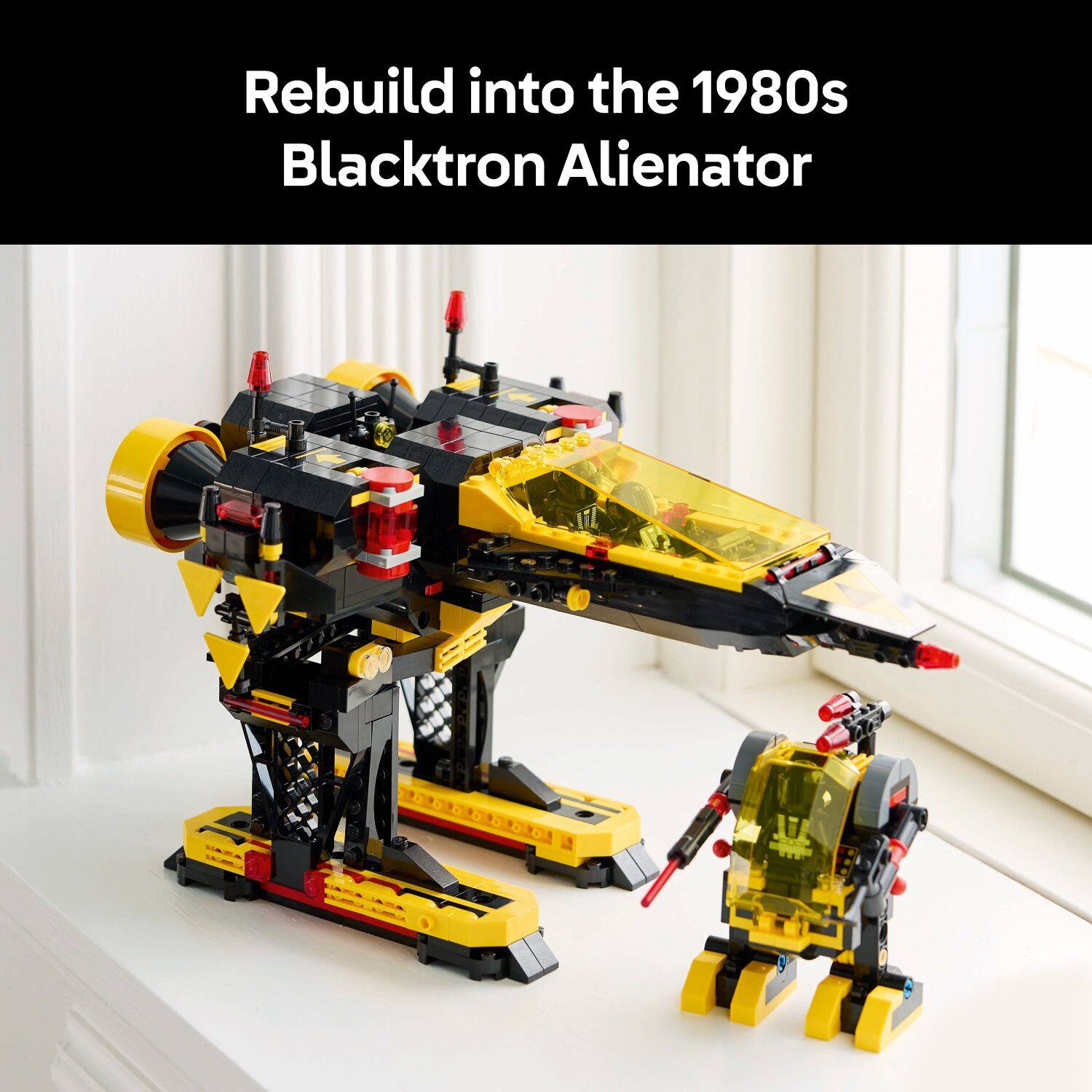 Rebuild into the 1980s Blacktron Alienator