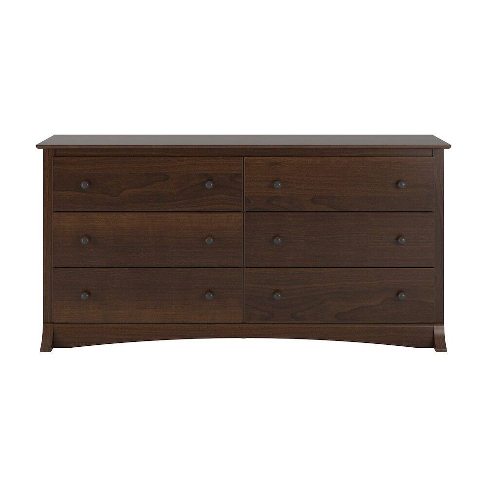 Left. Prepac - Sonoma 6-Drawer Dresser - Espresso.