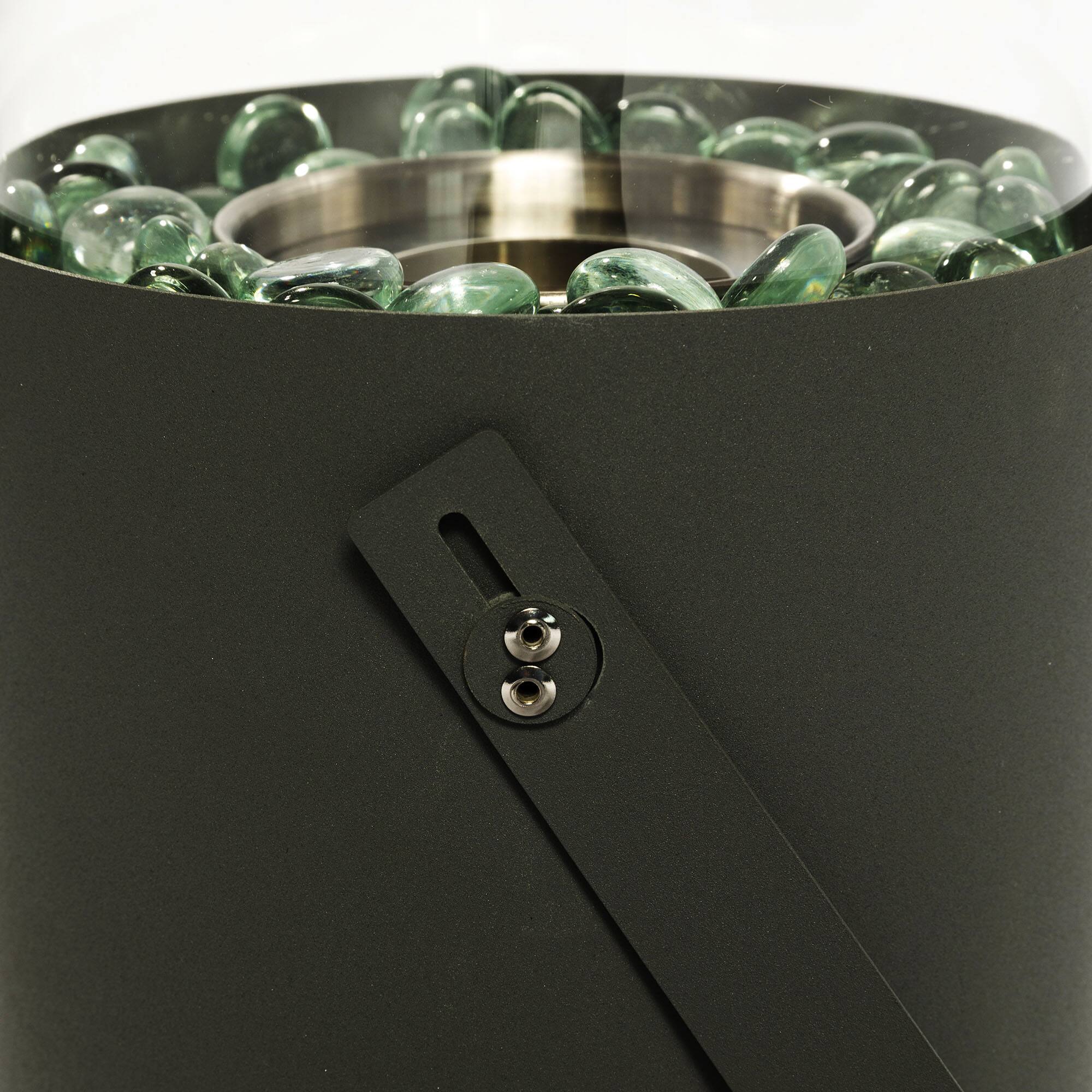 Alt View 2. APRILSOUL - Grey Mini Fire Pit Tabletop Fire Pit Ethanol Fire Pit Portable Fireplace - Gray.