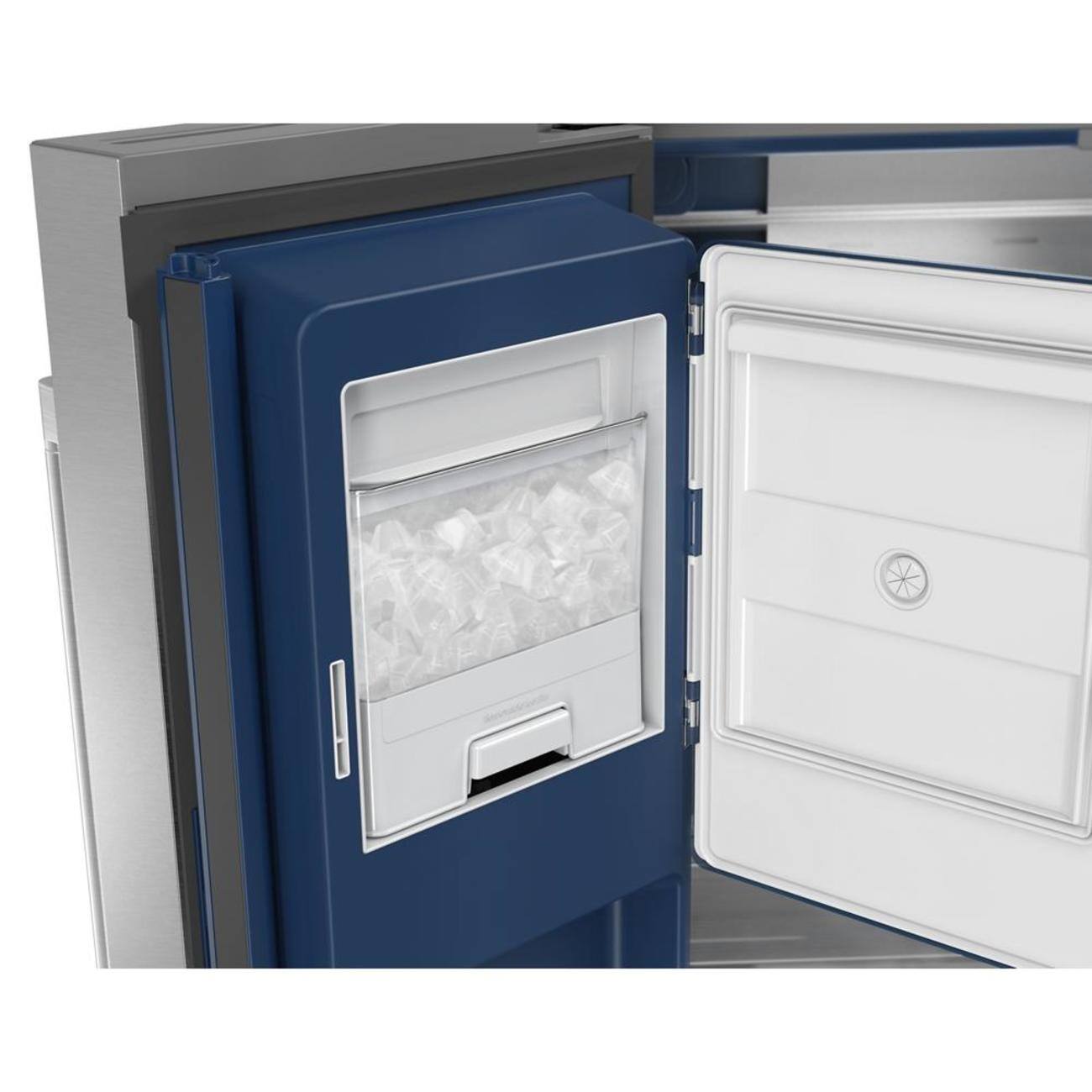Alt View 11. Maytag - Maytag - Maytag 29 Cu. Ft. XL Capacity French Door Bottom Mount Refrigerator with In-Door-Ice Dispensing System - Fingerprint-Resistant Stainless Finish.