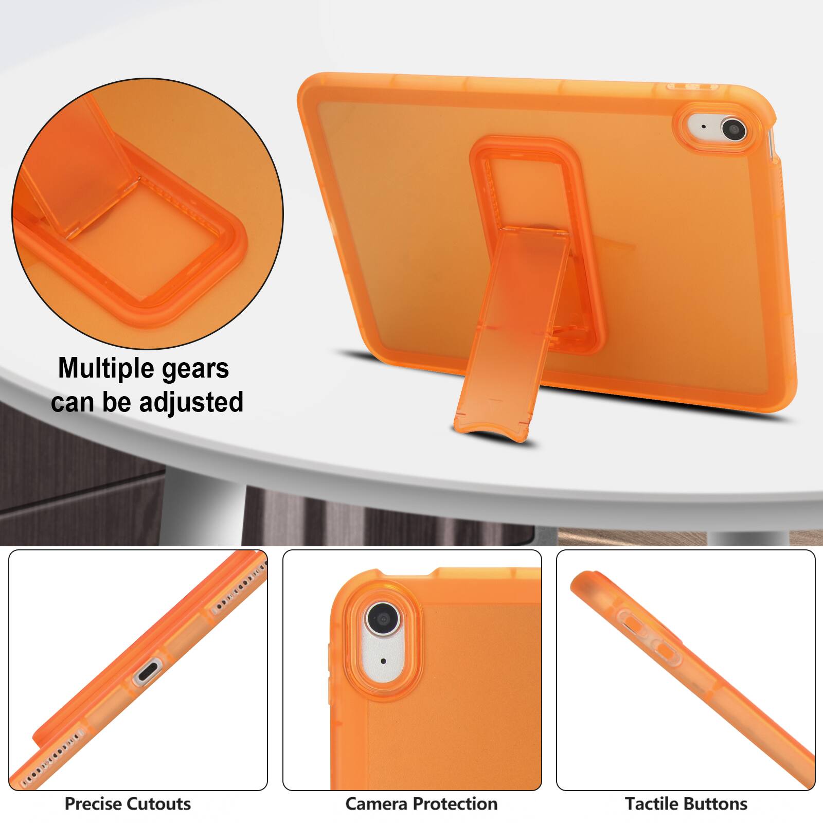 Multiple gears can be adjusted. Precise Cutouts. Camera Protection. Tactile Buttons.