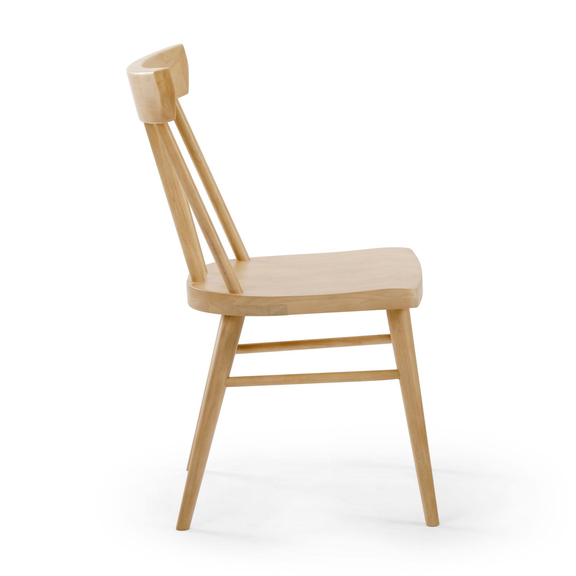 Alt View 4. Plank+Beam - Windsor Dining Chair (1 pack), Blonde - Blonde.