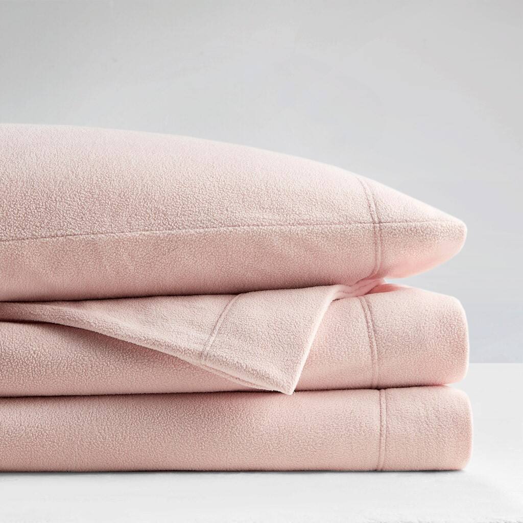 Alt View 3. Gracie Mills - Gracie Mills Lenora Microfleece Cozy Sheet Set - Blush.