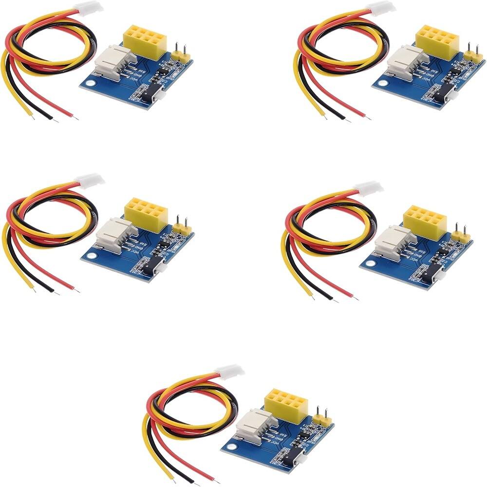 Alt View 1. ACJPR - 5-Pack ESP8266 ESP-01/ESP-01S Wi-Fi LED Controller Module for Arduino, RGB.