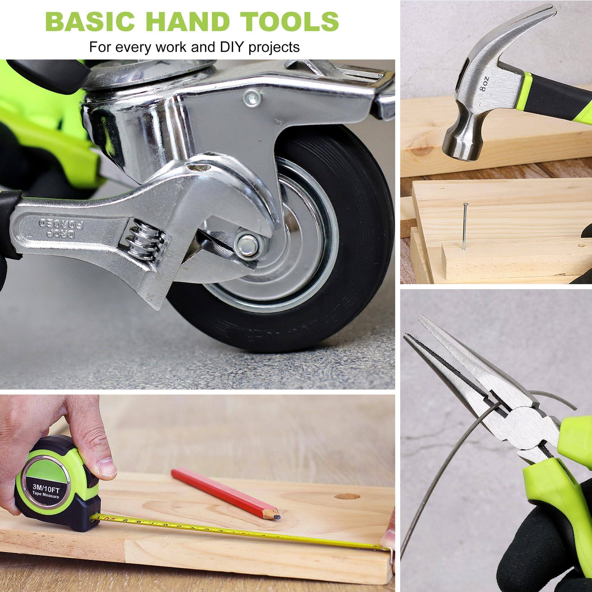 BASIC HAND TOOLS  
For every work and DIY projects  

8oz GEOVOS dota 30  
3M/10FT Tape Measure