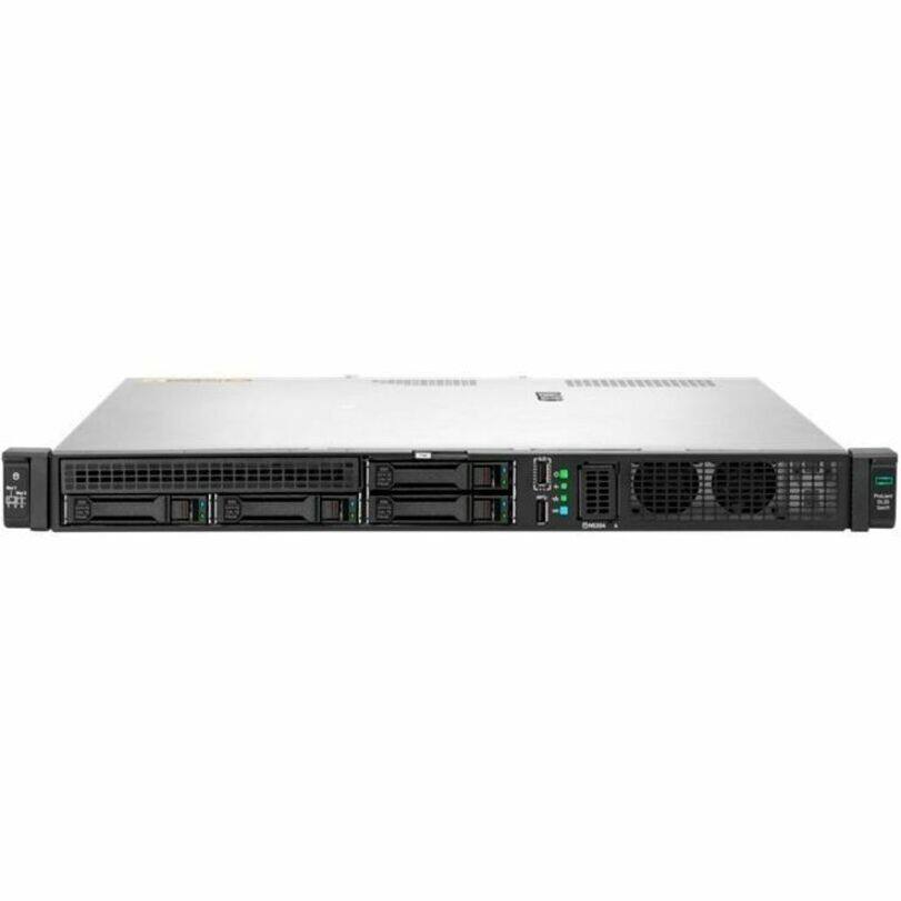 Alt View 1. HPE Aruba - HPE ProLiant DL20 Gen11 6333P 3.1GHz 6-Core 1P 1x32GB 4SFF MR408i-o 1GbE 2x1.2TB SAS HDD 2x500W PS Rack Server - Black.