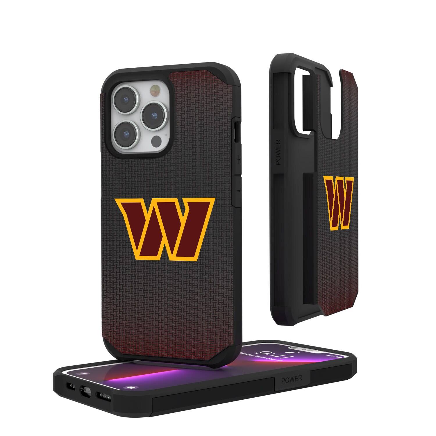 Keyscaper - NFL - Washington Commanders Linen Logo iPhone Rugged Case - 14 Pro Max - Black price history on PriceWatchPro