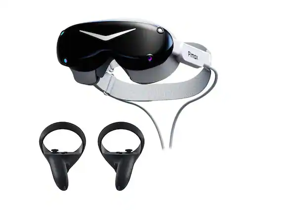 Front. Pimax - Pimax Dream Air SLAM Edition 8K Micro-OLED Headset with Controllers - Black.