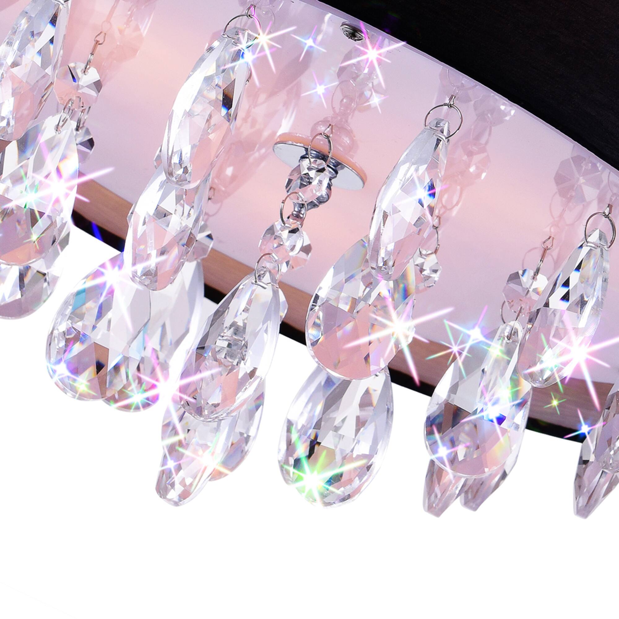 Angle. CWI Lighting - Dash 3 Light Drum Shade Flush Mount With Chrome Finish - Chrome.