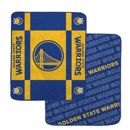 Pegasus - Golden State Warriors 60- x 70- Reverse Block Wordmark Double-Sided Blanket - Multicolor