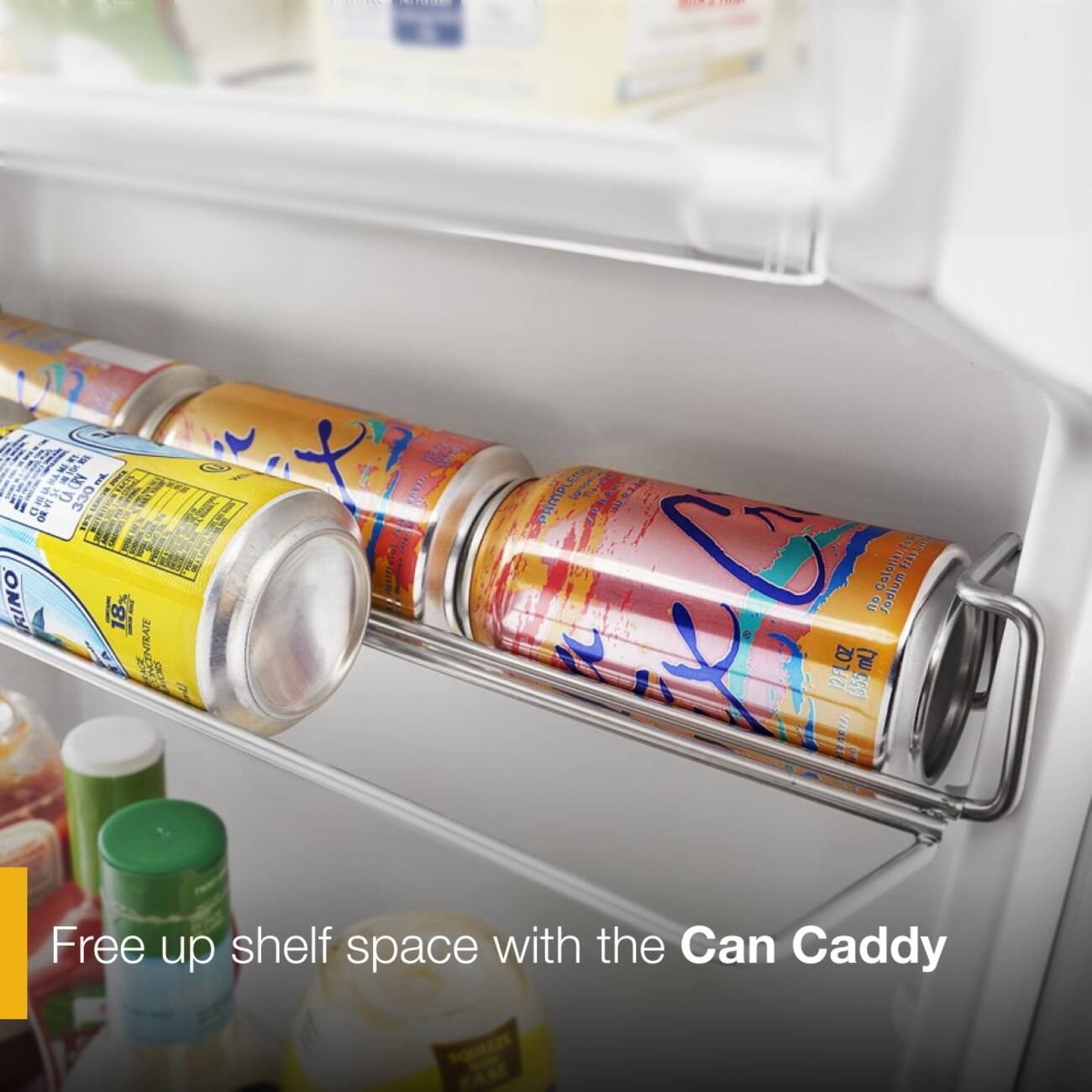 Nadidade  
ACRV 1 gR I CA 330 PAMPL a  
N4d 1 a  
Calore Ves RINO 18% 66 no Caloreb OU npor 118 MCENTRATE CON 2 201 mL) L (355 70 3  
Free up shelf space with the Can Caddy