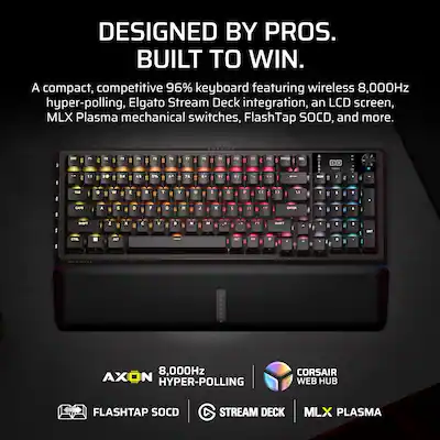 CORSAIR VANGUARD 96 WIRELESS Mechanical Gaming Keyboard for PC CORSAIR VANGUARD 96 WIRELESS Mechanical Gaming Keyboard for PC