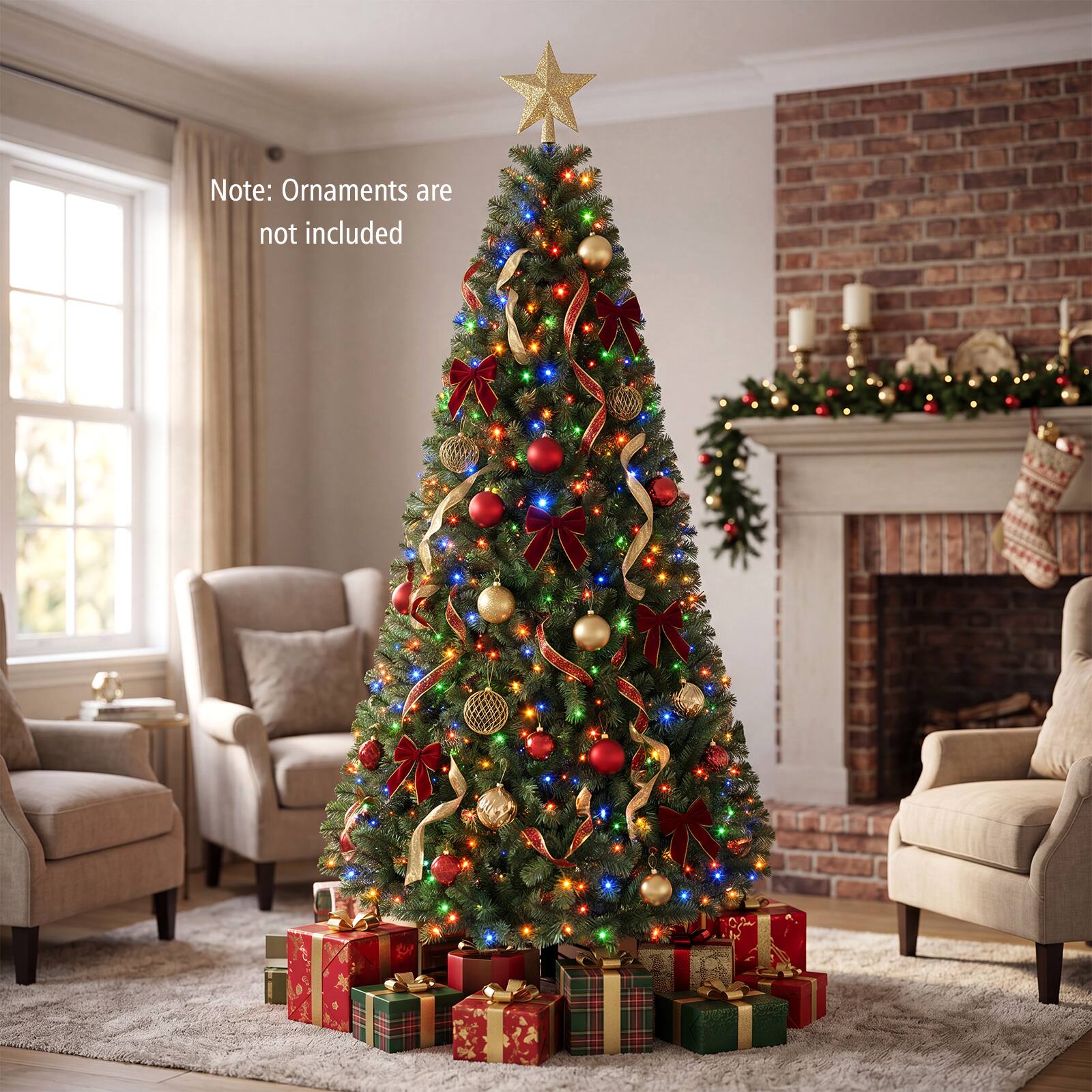 Note: Ornaments are not included