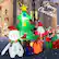 Alt View 10. Costway - 7.2 FT Inflatable Christmas Decoration Lighted Blow up Christmas Tree w/ Santa Claus - Multicolor.