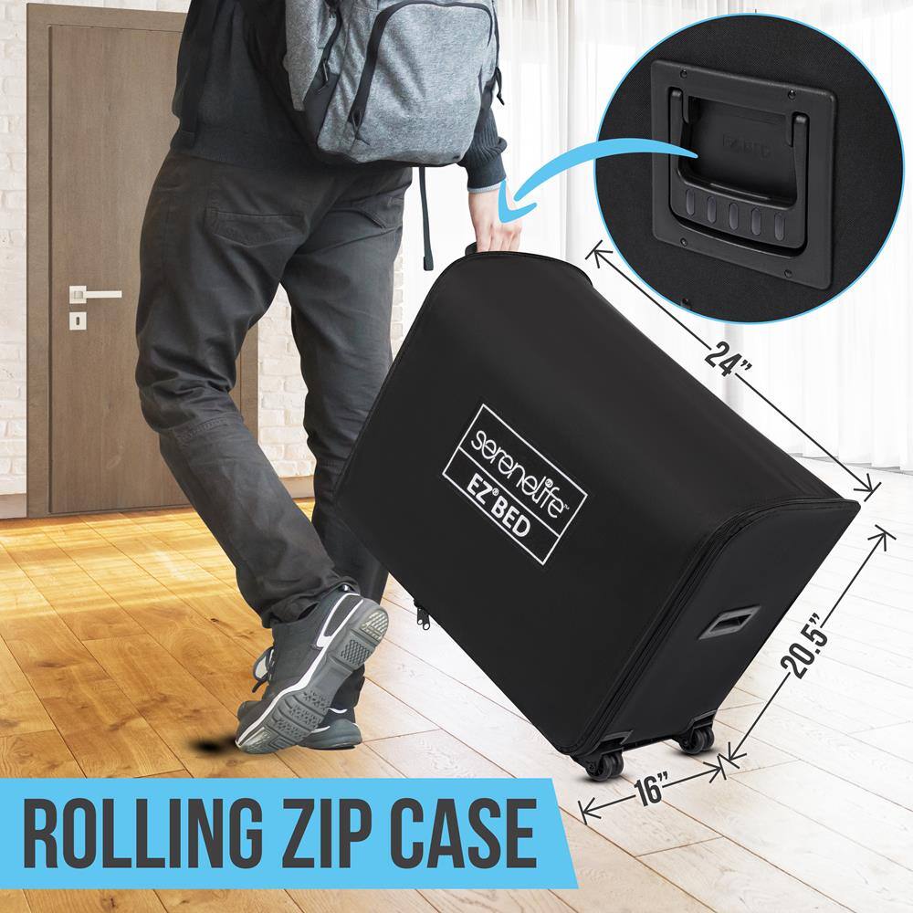 K24" 24" EZ' serenelife BED K 20.5" ROLLING ZIP CASE 16"