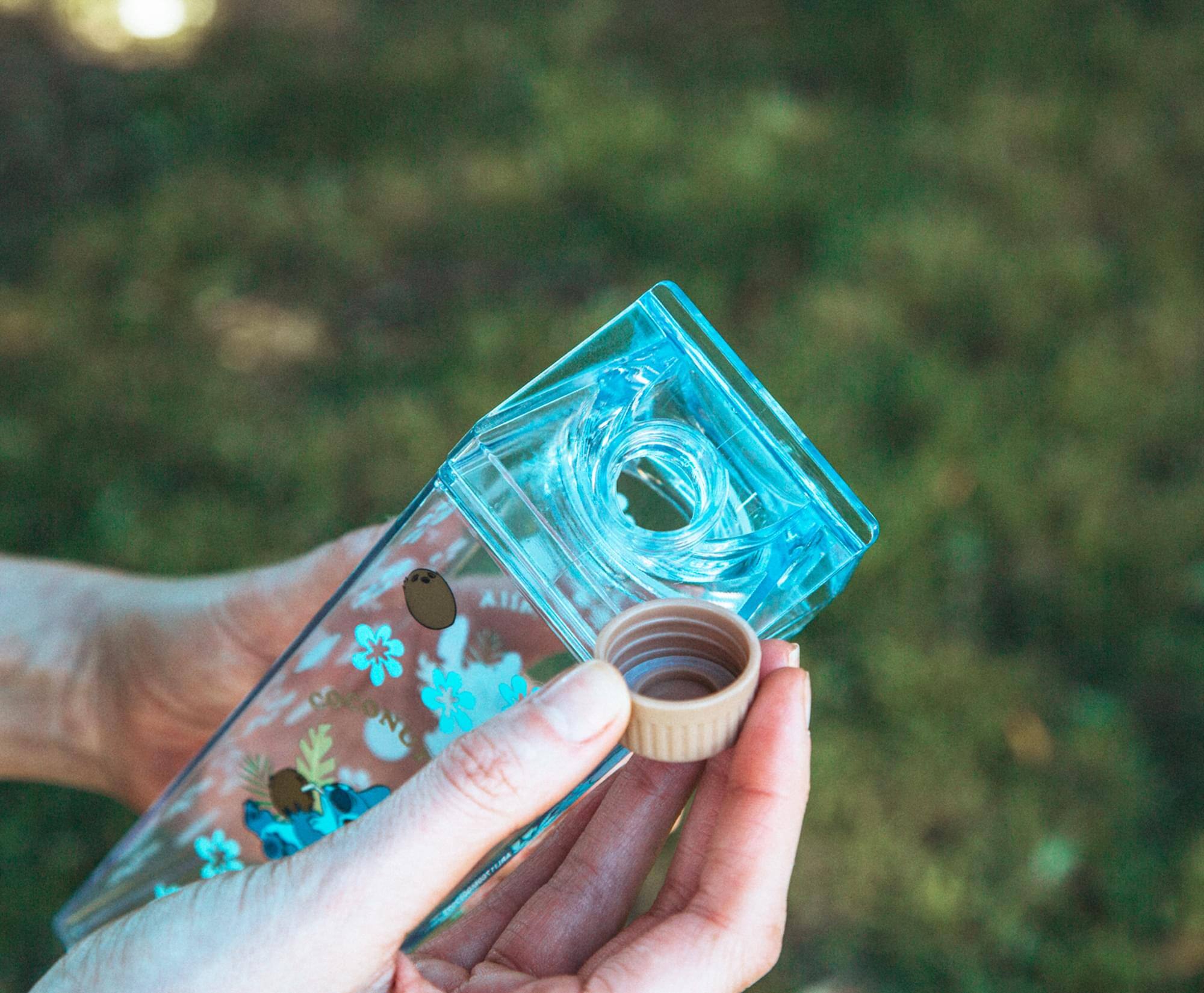 Alt View 4. Silver Buffalo - Disney Lilo & Stitch Coconuts Plastic Milk Carton Bottle | Holds 16 Ounces - Blue.