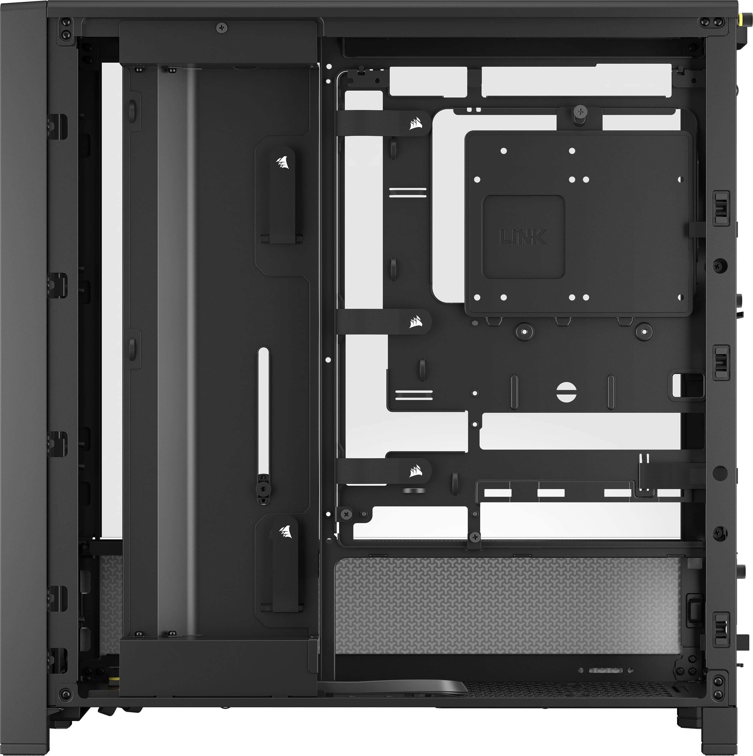 Alt View 25. CORSAIR - FRAME 4000D RS ATX Mid-Tower PC Case - Black.