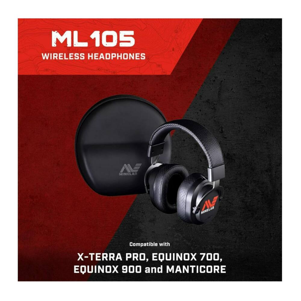 Minelab ML105 Bluetooth Wireless Analog Over Ear Headphone for