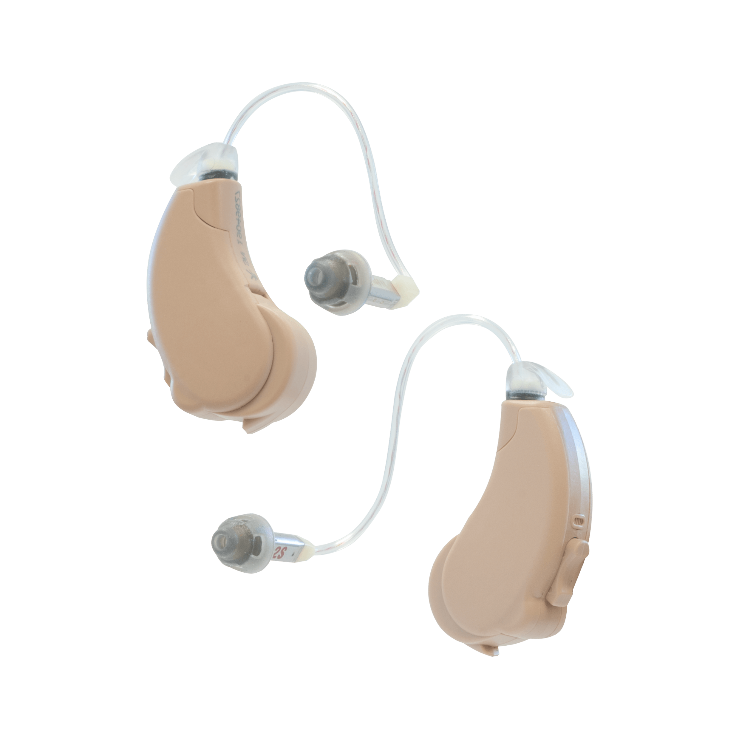 Alt View 3. Lucid Hearing - Engage Rechargeable OTC Hearing Aid - Behind the Ear with BT streaming (iPhone) - Beige.