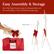 Easy Assembly & Storage
Semi-flat figurines are easy to disassemble and fit comfortably in the included storage bag
Side View